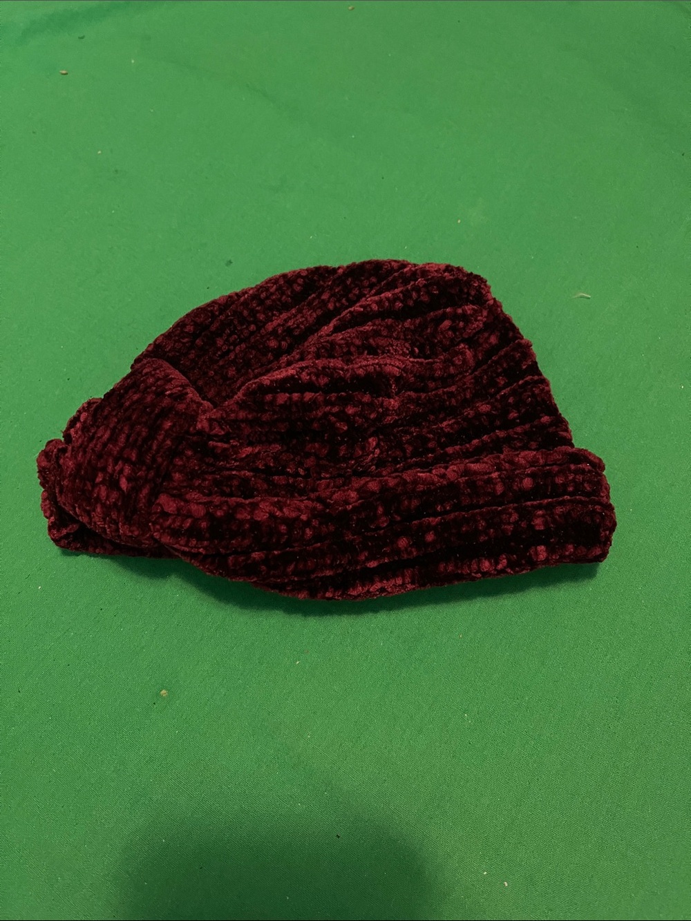 a new day Velvet Knotted Turban Headband - Deep Wine